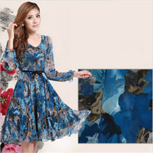 Bohemian Womens V-neck Chiffon Pleated Floral Gown Prom Chiffon Dresses Y4 UBY