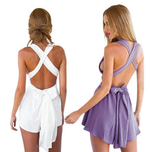 Celebrity Style Women's Overalls Deep V Neck Chiffon Jumpsuits Playsuits Boot Cut Women's Jumpers LY3 UBY