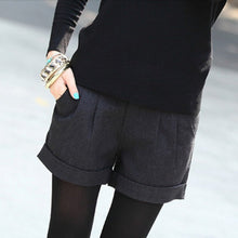 Shorts Femininos Solid Slim Casual Woolen Plus Size Warm Women Shorts UBY