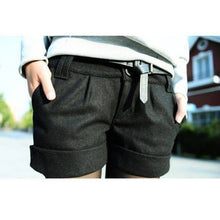 Shorts Femininos Solid Slim Casual Woolen Plus Size Warm Women Shorts UBY