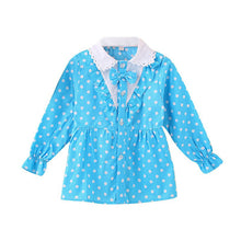 Baby Girls Blouse Little Kids Tops Long Sleeve Polka Dot Shirts 1-4 Years PY2 UBY
