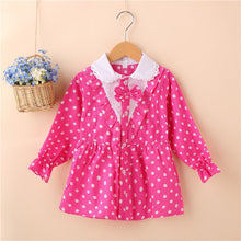Baby Girls Blouse Little Kids Tops Long Sleeve Polka Dot Shirts 1-4 Years PY2 UBY