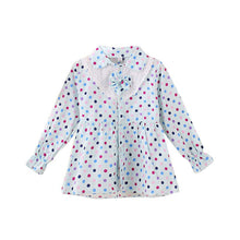 Baby Girls Blouse Little Kids Tops Long Sleeve Polka Dot Shirts 1-4 Years PY2 UBY