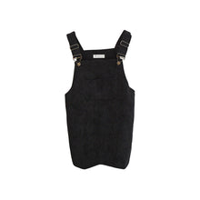 Korean Style College Wind Restoring Ancient Ways Corduroy Suspenders Big Pocket Straight Vest Dress LE3 UBY