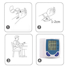 New Health Care Home Automatic Wrist digital lcd blood pressure monitor portable Tonometer Meter for Measuring Pulse Rate UBY