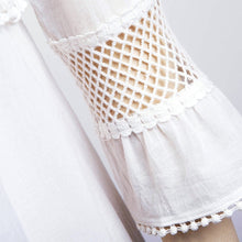 Casual Dress Brief Straight Flare Sleeve Solid Empire Beach Women White Dresses H41 LY3 UBY