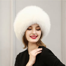 est Women's Raccoon Fur Hat Leather  Fur Hats Lady Warm Charm Beanies Caps Headgear Fox Fur Ball UBY