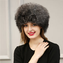 est Women's Raccoon Fur Hat Leather  Fur Hats Lady Warm Charm Beanies Caps Headgear Fox Fur Ball UBY