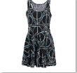 Sexy Women Casual Dress Deathly Hallows Reversible Skater Dress LY3 UBY
