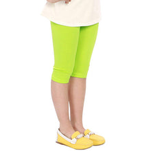 Candy Color Kids Baby Girls Cotton Leggings Pants Children Cropped Capris UBY