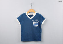 Children's Boy T-shirt Delicate Dolphin Pattern Cotton Short-sleeved T-shirts Outwear Kids Clothes UBY