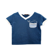 Children's Boy T-shirt Delicate Dolphin Pattern Cotton Short-sleeved T-shirts Outwear Kids Clothes UBY