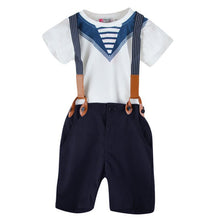 Clothing Sets Baby Sailor Suits For Boys kids Pants  Top Boys Navy Children Clothes 0-5Y LE2 UBY
