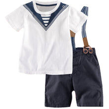 Clothing Sets Baby Sailor Suits For Boys kids Pants  Top Boys Navy Children Clothes 0-5Y LE2 UBY
