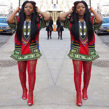 Women African Festival Dashiki Shirt Kaftan Boho Hippe Gypsy Festival Tops Party Dress LY3 UBY