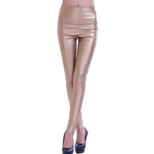 Women Leggings Faux Leather Slim Leggings Plus Size High Elasticity Sexy Pants Leggins Leather Boots Leggings UBY