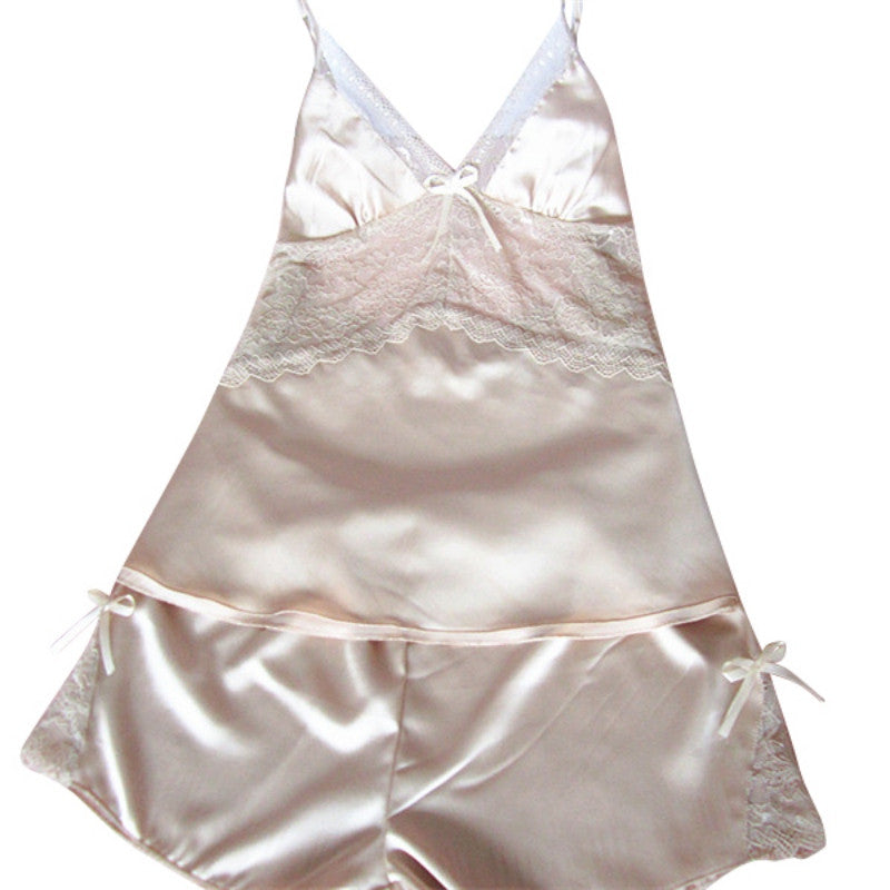 Women Sexy Bride Lingerie Lace-side Babydoll White Pajamas Negligee Pyjamas Vintage Nightgown MiniskirtLisa's Store UBY