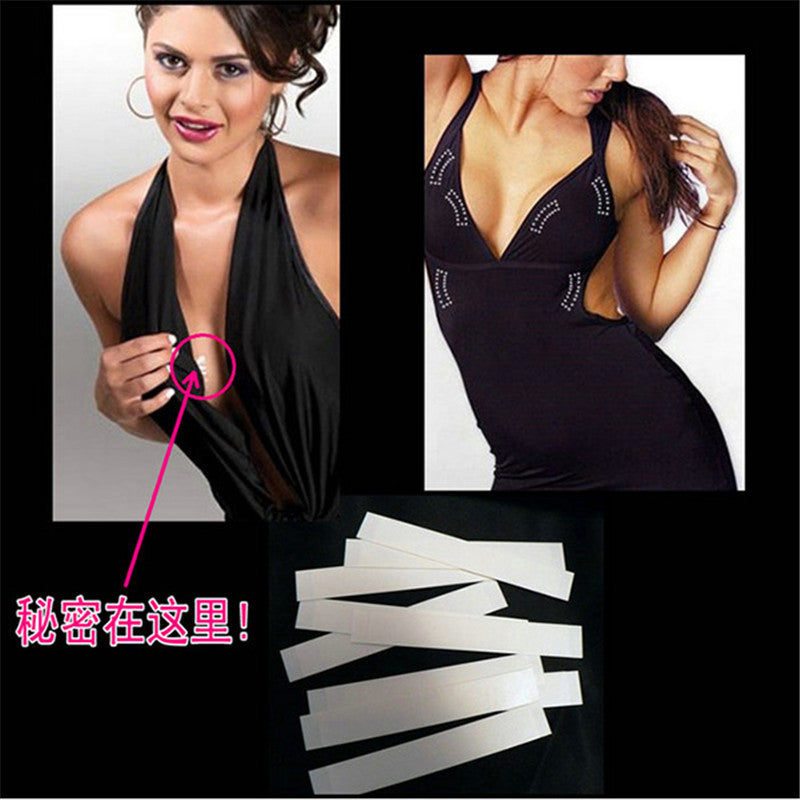 20Pcs Women Invisible Bra For Low-cut Dress Instant Breast Lift Up