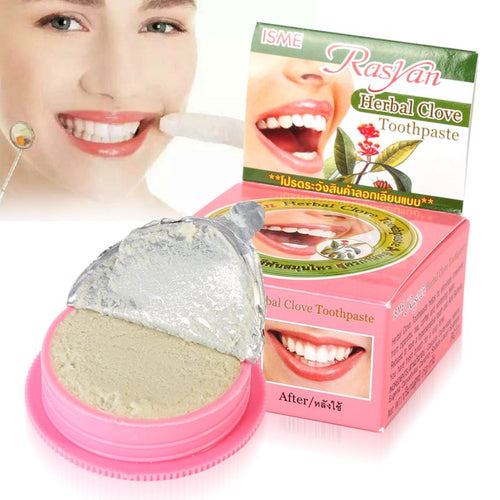 25g HerbTeeth Whitening Natural Herbal toothpaste Amazing Thai toothpaste Strong FormulaLisa's Store UBY