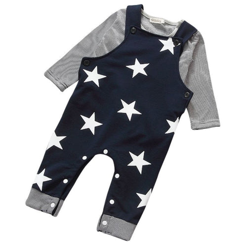 2Pcs Cotton Baby Kids Long Sleeve TopsPants Outfits Set Clothing Rompers Suit 0-3T UBY