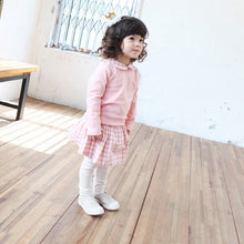 2Pcs Cute Kids Girls Clothing Sets Doll Collar T-ShirtSkirt Pants Baby Clothes Outfit Clothes SetUBY