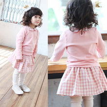 2Pcs Cute Kids Girls Clothing Sets Doll Collar T-ShirtSkirt Pants Baby Clothes Outfit Clothes SetUBY