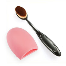 2Pcs Makeup Oval Brushes Toothbrush Foundation Brush Cosmetic Make Up Puff Makeup Brush Set Beauty UBY