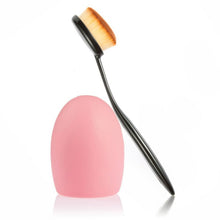 2Pcs Makeup Oval Brushes Toothbrush Foundation Brush Cosmetic Make Up Puff Makeup Brush Set Beauty UBY