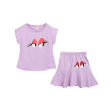 2Pcs Summer Apparel Kids Baby Girls Clothing T-Shirt TopSkirt Set Dress 2-7Y UBY