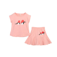 2Pcs Summer Apparel Kids Baby Girls Clothing T-Shirt TopSkirt Set Dress 2-7Y UBY