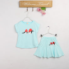 2Pcs Summer Apparel Kids Baby Girls Clothing T-Shirt TopSkirt Set Dress 2-7Y UBY