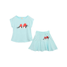 2Pcs Summer Apparel Kids Baby Girls Clothing T-Shirt TopSkirt Set Dress 2-7Y UBY