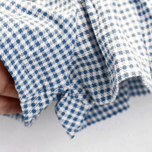 2pcs Baby Girls Summer Clothes Set Cute White T Shirt and Plaid Blue Pants for 2-6 Y UBY