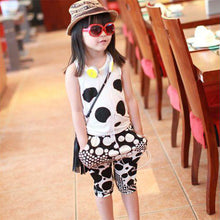 2pcs Kid Girls Boys Clothes Panda Pattern Sleeveless Cotton Vest TopShorts 2-7Y UBY