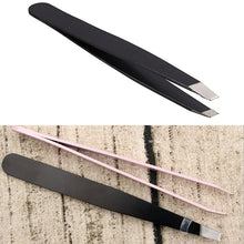 2pcs Professional Stainless Steel Slant Tip Hair Removal Eyebrow Tweezer Makeup Tool Useful Beatiful LZH7 UBY