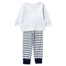 2pcs Toddler Baby Boys Cloth Sets Kids Cotton Long Sleeve TopsStripe Pants Trousers Outfit Children Clothing Set 0-4Y UBY