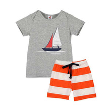 2pcs Toddler Kids Baby Boys Summer T-shirt TopsBeach Pants Outfits Clothes Sets UBY