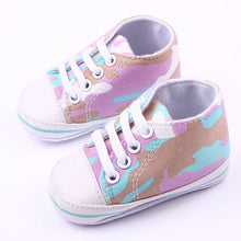 3 Colors Baby Sports Shoes Camouflage Pattern Boy Girl Soft Sole Working Shoes 0-12M UBY