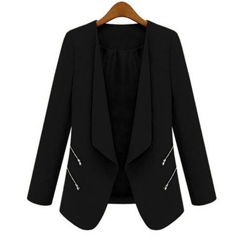 3 Colors OL Women's Long Sleeve Slim Lapel Blazer Suits Jackets Casual Open Coats Blazers Outwear Y8 UBY