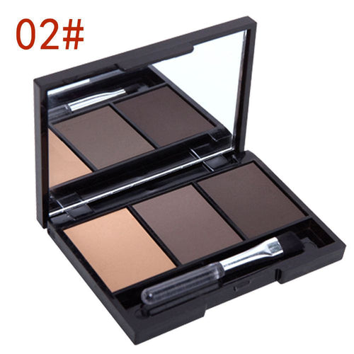 3 Colors Set Women Makeup Eyeshadow Palette Eyebrow Eye Shadow Powder Cosmetic New LZH7 UBY