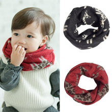 3 Colors Toddler Baby Boy Girls Warm Scarf Neckerchief Cat Pattern Imitation Cute Infant Scaves UBY