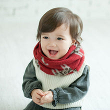 3 Colors Toddler Baby Boy Girls Warm Scarf Neckerchief Cat Pattern Imitation Cute Infant Scaves UBY