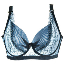 34 36 38 40 42 44 Cup B C D Women Thin Lace Underwire Bra Push Up Brassiere UBY