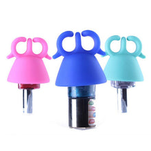 35g Durable Wearable Silicone Stand Polish Bottle Holder Display Rack Ring Fit All Fingers Nail Art Manicure Tool Salon Pro UBY