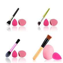 3Pcs Set Beauty Makeup Brushes Blush Brush Cleaner Foundation Brush Cosmetic Make Up Sponge Puff UBY
