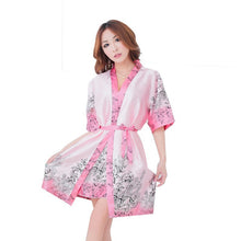 3Pcs Women Sexy Silk Robe Babydoll Sleepwear Lingerie Nightdress Pajamas Sets UBY