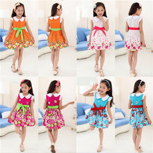 4-9Y New Summer Kids Girls Flower Dress Floral Cute Princess Bow Baby Party DressesUBY