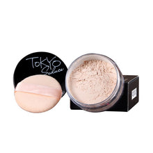 4 Colors Women Face Powder Smooth Loose Makeup Transparent Finishing Waterproof For Face Finish Setting With Puff UBY