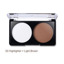 4 Patterns Face Shading Powder Contour Highlighter Bronzer Palette Set Trimming Makeup Face Contour Grooming Pressed Powder UBY