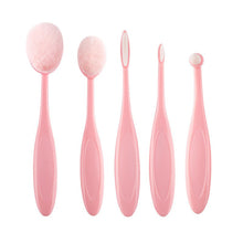 5 Pieces/set Cosmetic Oval Makeup Brushes Set Blush Powder Foundation Beauty Eyeshadow Toothbrush Kit Tool UBY